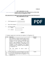 FORM 45 Declaration of Compliance With The Provisions of Section 123A of The Companies Act 2017