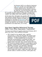 How CBT Differs From Other Depression Treatments