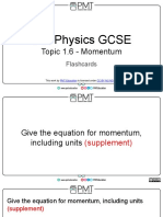Flashcards - Topic 1.6 Momentum - CAIE Physics IGCSE