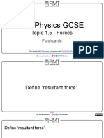 Flashcards - Topic 1.5 Forces - CAIE Physics IGCSE