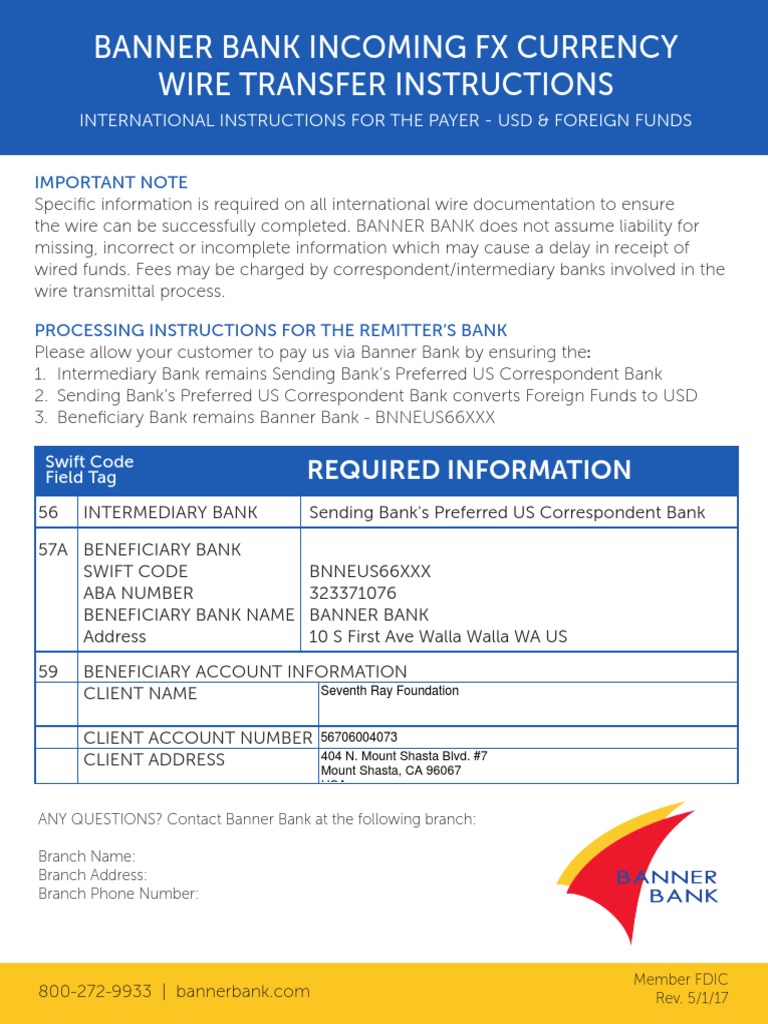 OPS.f-i009.International Incoming Wire Template | PDF | Finance & Money ...