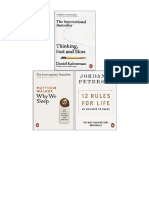 Thinking Fast and Slow, Why We Sleep, 12 Rules For Life 3 Books Collection Set - Daniel Kahneman