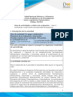 Guía de Actividades y Rúbrica de Evaluación - Unidad 3 - Caso 4 - Verificación Cumplimiento Normatividad Farmacéutica