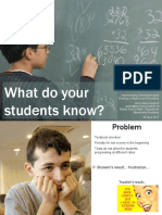 What Do Your Students Know?