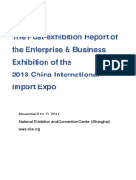 The Post-Exhibition Report of The Enterprise & Business Exhibition of The 2018 China International Import Expo