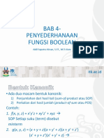 Bab 4 - Penyederhanaan Fungsi Boolean