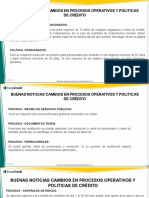 Cambios en Procesos Operativos y Politica de Credito1