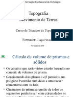 Volume de terras em obras de engenharia