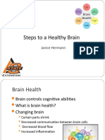 Steps to a Healthy Brain: Physical Activity, Diet, Sleep, Social Connection