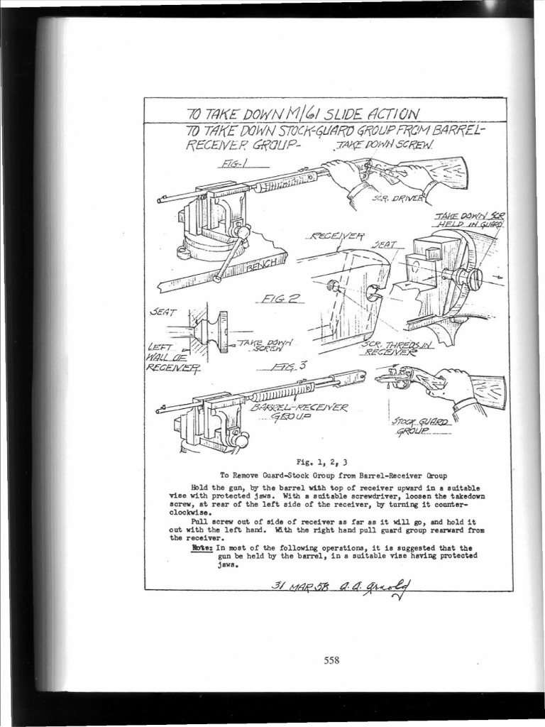 Winchester Model 61 | PDF | Weapon Design | Dynamics (Mechanics)