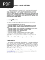 Chapter 6 - Strategy Analysis and Choice