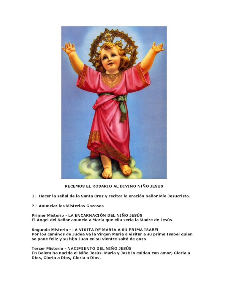 Rosario Al Divino Niño Jesus | PDF