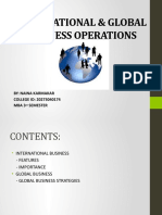 International & Global Business Operations