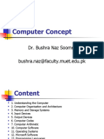 Computer Concept: Dr. Bushra Naz Soomro Bushra - Naz@faculty - Muet.edu - PK