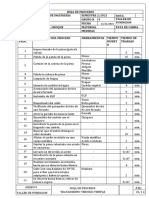 G9 Tratamiento Termico Hoja de Proceso