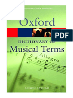 Oxford Dictionary of Musical Terms - Alison Latham