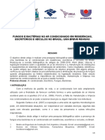 Fungos e bactérias em ar condicionado