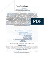 Tampón químico: propiedades y sistemas fisiológicos