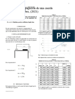 Velocidad de Propagacion de Una Cuerda