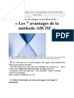 Gestion du temps Les 7 avantages de la méthode ABCDE