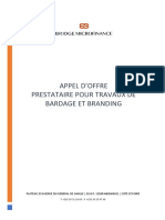 Cahier de Charges Pour Appel D'offres Signaletiques Agence Vallon BMF