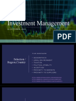 Investment Management: 14 OCTOBER, 2021