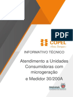 Informativo Técnico - Microgeração com Medidor 30-200A