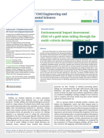 Environmental Impact Assessment EIA of A Gold Mine