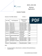 Evaluation Timetable-2021F - CSD 1194 - 2 - Mike Aleshams