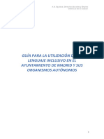 Guía lenguaje inclusivo Ayuntamiento Madrid