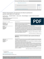 Article in Press: Clinical Characteristics and Indications For Blood Transfusion in Patients With Sars-Cov-2 Infection