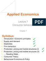 Applied Economics: Consumer Behaviour