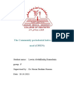 The Community Periodontal Index of Treatment Need