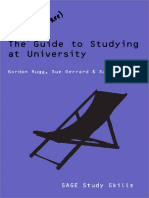 The Stress-Free Guide To Studying at University (Sage Study Skills Series)