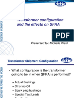 Transformer Configuration and The Effects On SFRA: Presented By: Michelle Ward