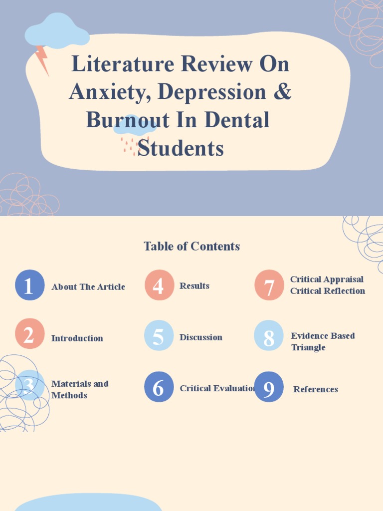 Anxiety, Depresson & Burnout in Dental Students Download Free PDF