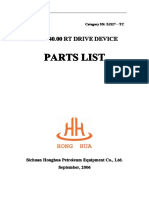 RT Drive Device Parts List