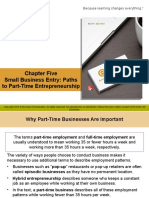 Chapter Five Small Business Entry: Paths To Part-Time Entrepreneurship