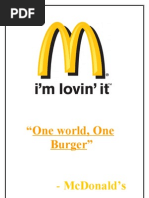 Download Mcdonalds Project Report by ADARSH1986 SN54187207 doc pdf