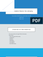 Introduction Stata For Classes