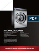 Unimac UY65 UY80 UY105 UY135 Specifications
