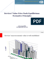 Services' Value-Price Nash-Equilibrium: Normative Principles