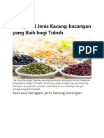 Mengenal Jenis Kacang-Kacangan Yang Baik Bagi Tubuh