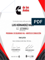 Certificado Asistencia