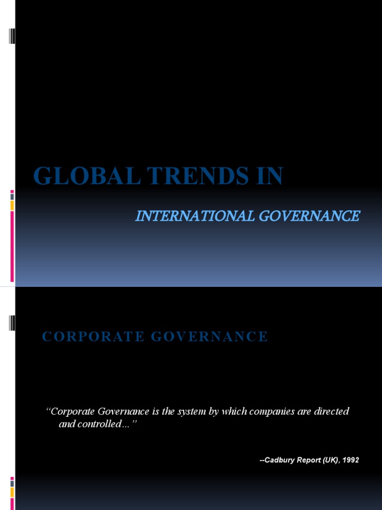 Global Trends in Corporate Governance | PDF | Business | Corporate ...