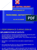 Personnel Department: Performance of