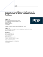 Osteoporosis Draft Evidence Review