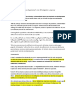 Inamovilidad Laboral en Época de Pandemia