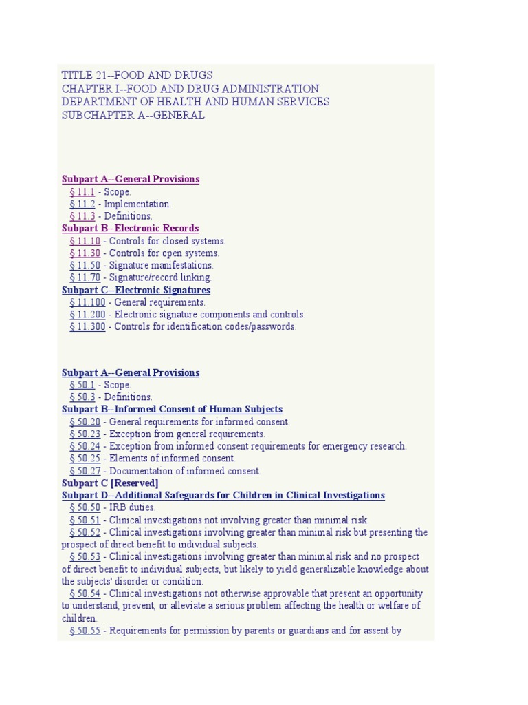 Clinical Trial Reg Subparts Download Free PDF Institutional Review