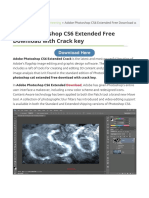 Adobe Photoshop CS6 Extended Free Download With Crack Key - Doload